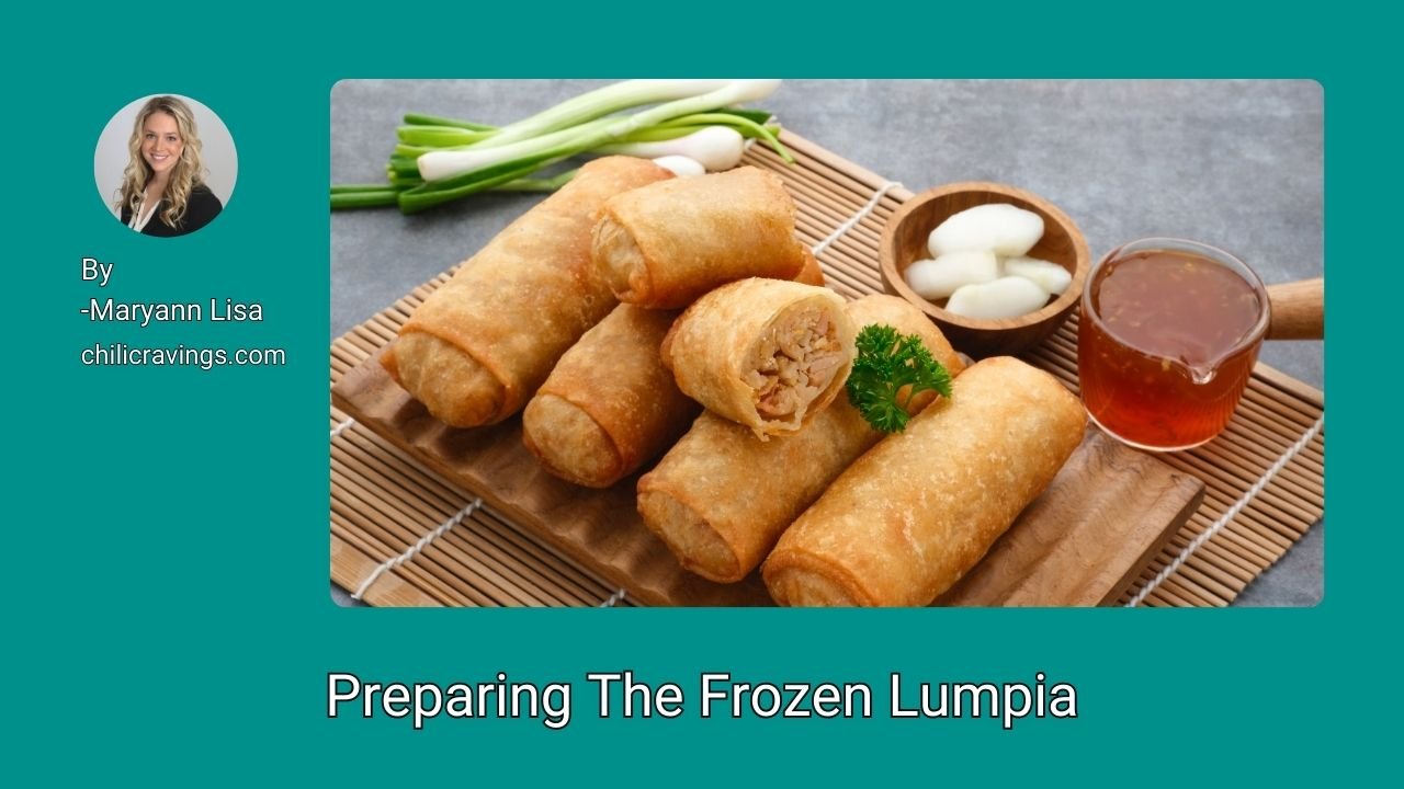Preparing The Frozen Lumpia